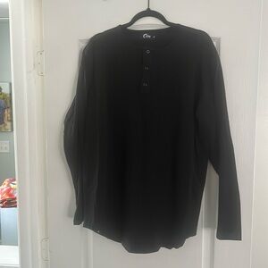 Mens Zyia black long sleeve tee